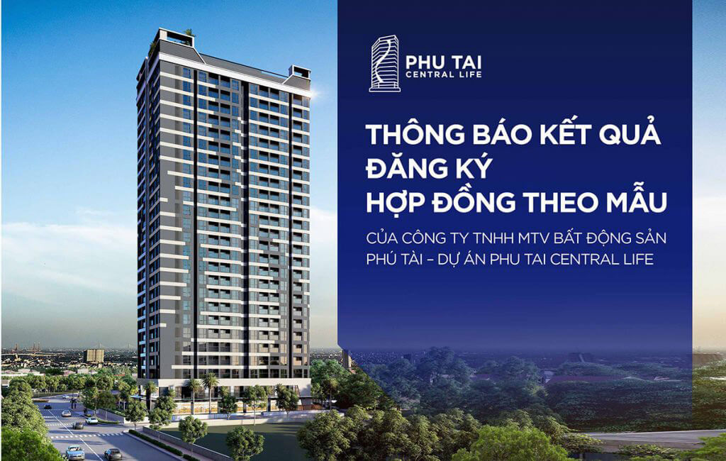 Kết quả đăng ký hợp đồng dự án Phú Tài Central Life